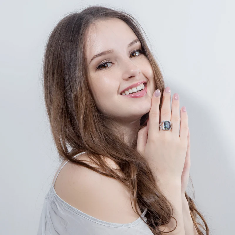 BeaQueen роскошные большие квадратные бриллиантовые циркониевые мистические