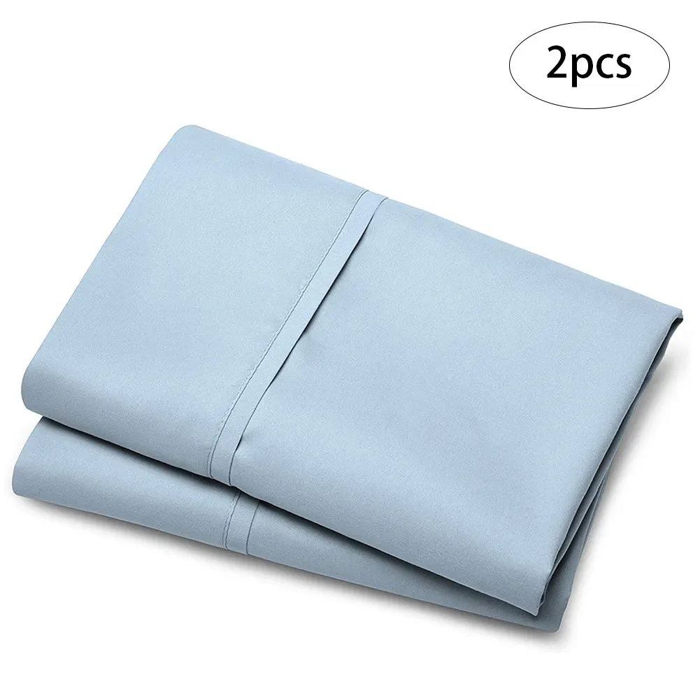 

2PCS Pillow Case Rectangular Brushed Cushion Cover with Envelope Closure For Sofa Home Decorative 51x76cm Solid color 6 Style
