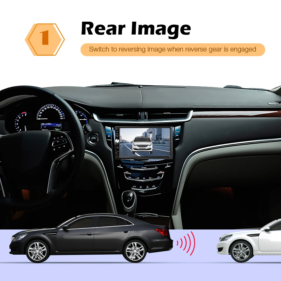 Автомагнитола 2DIN мультимедийный плеер с Bluetooth GPS камерой заднего вида 7