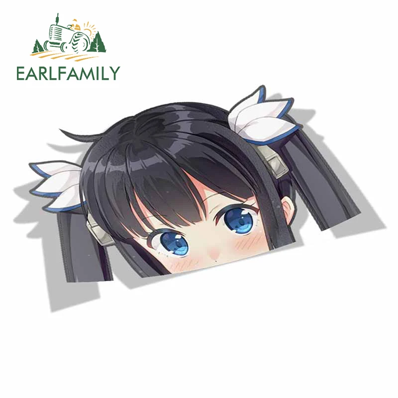 EARLFAMILY 13 см x 8 1 мультяшная Автомобильная наклейка для Hestia Danmachi Peeker Peek аниме