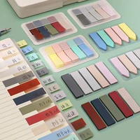 200 sheets cute morandi macaron color memo pad sticky notes school office stationery index n time sticky notes notepad