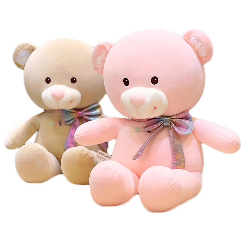 

1 шт. 75 см новый высококачественный плюшевый мишка с шарфом набивные хлопковые Животные медведь плюшевые игрушки кукольная Подушка детский ...