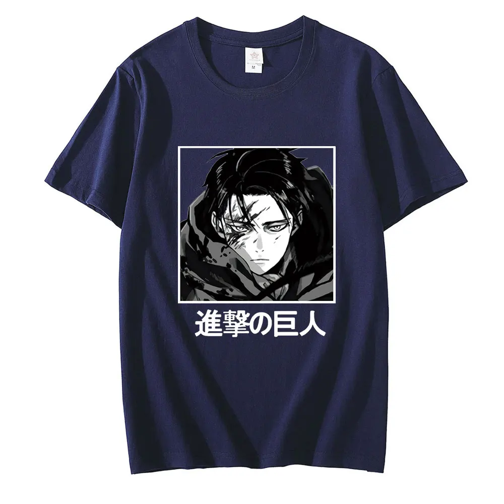 

Summer New Japanese Anime Attack on Titan T-shirt Large Size Short Sleeve Loose Streetwear Tees Casual Harajuku Women Clothing