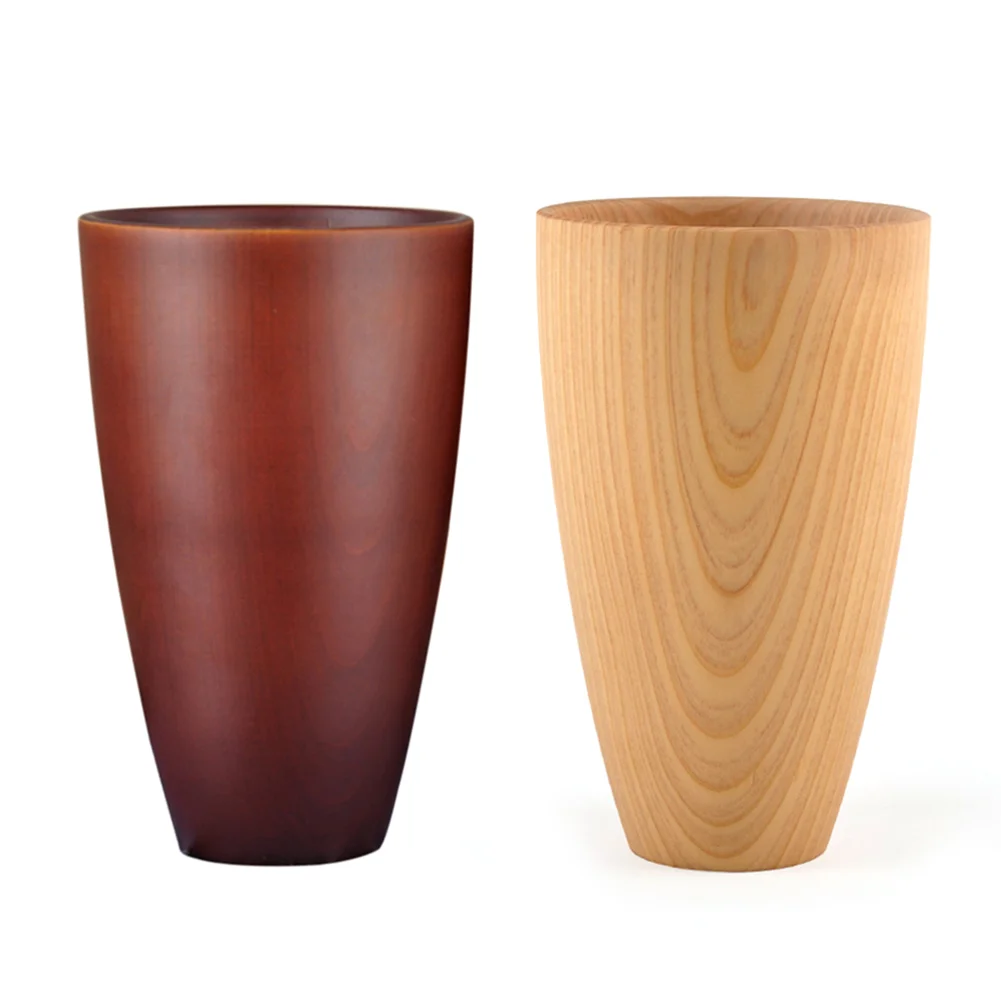 

1Pcs Portable Japanese Style Wooden Wine Beer Juice Milk Tea cup Coffee Mug Outdoor Camping Picnic Breakfast Travel Drinking Cup