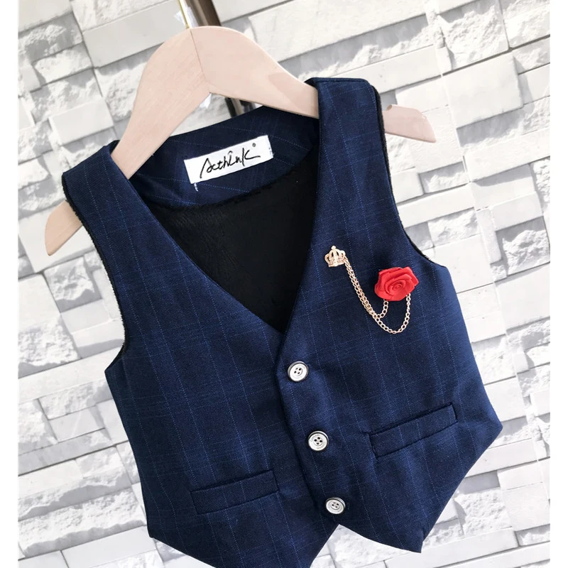 Новинка 2019 зимний теплый жилет ActhInK для мальчиков детский флисовый Термальный