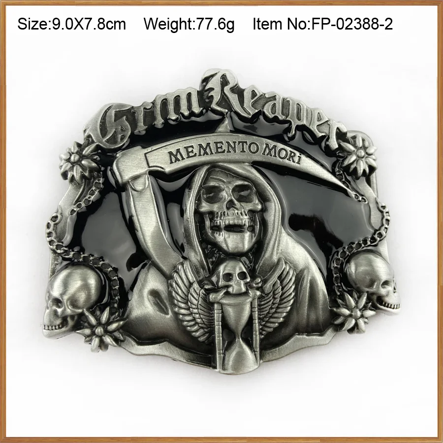 Buckleclub wholesale black GRIM REAPER super hero film cowboy jeans gift belt buckle FP-02388-2 pewter finish 4cm width loop | Дом и сад