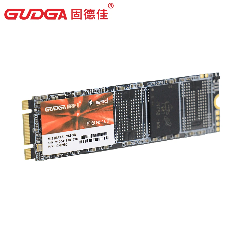 GUDGA M.2 SATA SSD NGFF HDD 128 ГБ 256 Внутренний твердотельный накопитель 2280 жесткий диск для