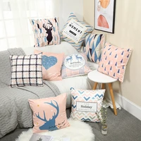 wholesale high sale love pillowcase simple nordic living room sofa plush pillow cover decorative cushions for bed wholesale