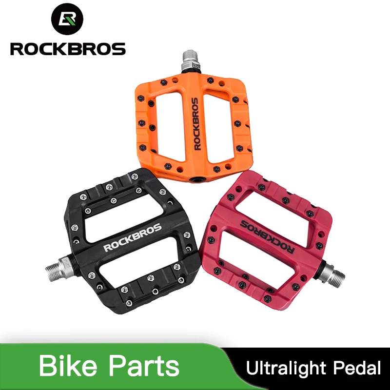 ROCKBROS велосипедный подшипник плоская платформа, педали MTB сверхлегкие велосипедные Педали Профессиональный велосипед для горной дороги bmx запчасти для велосипеда