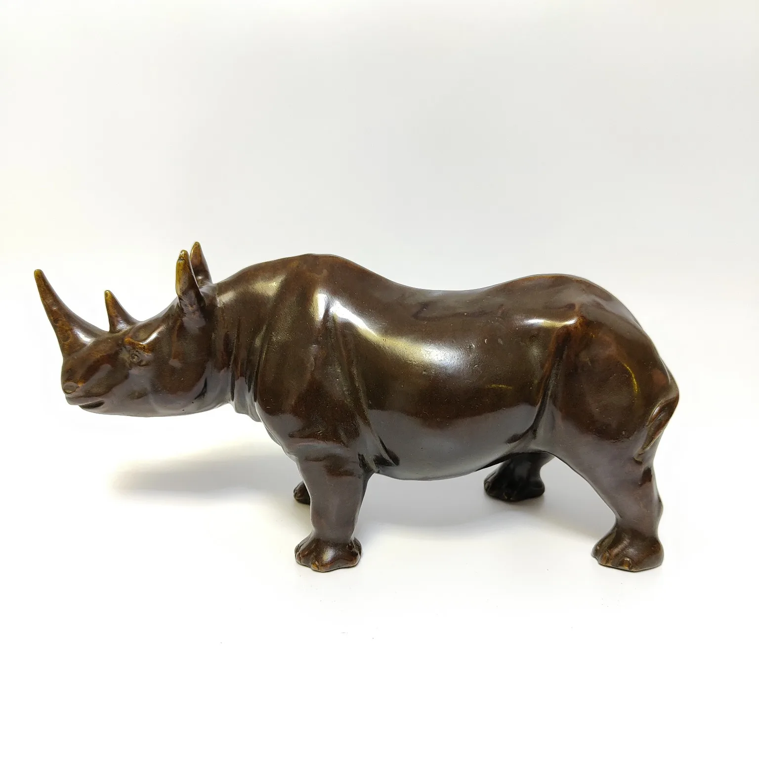 

Fine pure copper rhinoceros decorative ornaments