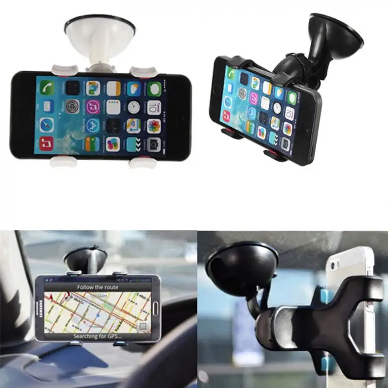 Автомобильный держатель для телефона на лобовое стекло 360 градусов вращающийся