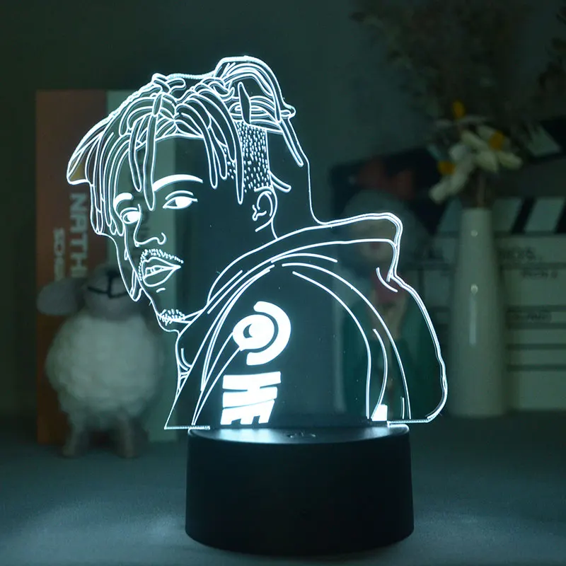 

Светодиодный ночсветильник с умным управлением через телефон, 3d-светильник с датчиком касания известного рэпера, детская настольная лампа ...