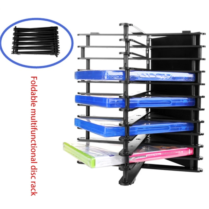 2021 newgame disc storage shelf rack box bracket holder for ps4 ps5 de x box stand electronic machine accessories free global shipping