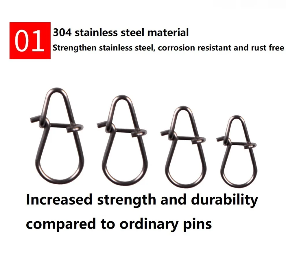 100 шт. тип бутылочная Тыква вертлюжный Вертлюг из нержавеющей стали безопасные