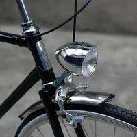 3 led bicycle headlight bike front light vintage flashlight lamp with bracket head light retro bike front light