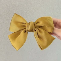 korean style big bowknot hair clips childrens princess hairpin design solid colors jk bow barrettes hair accessories for girls