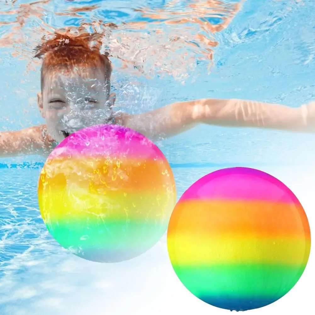 

Прочный шарик для дайвинга, интерактивный разноцветный Радужный подводный шарик с гладкой поверхностью, игрушка для игр, мяч для бассейна