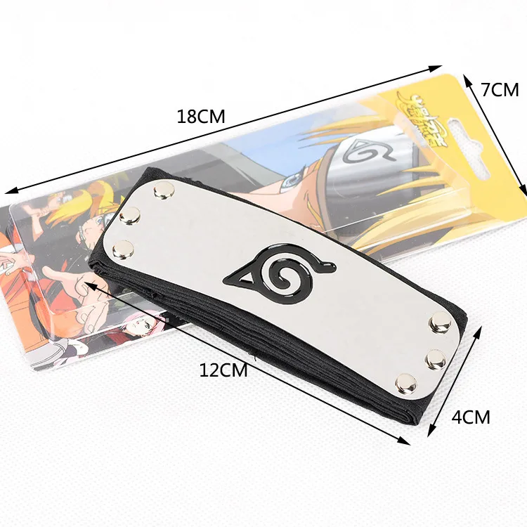 Модная Защитная повязка на голову с рисунком листьев из аниме удзумаки Какаси