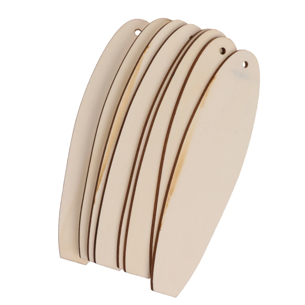 

8 шт., деревянные вырезки для скрапбукинга, в форме доски для серфинга