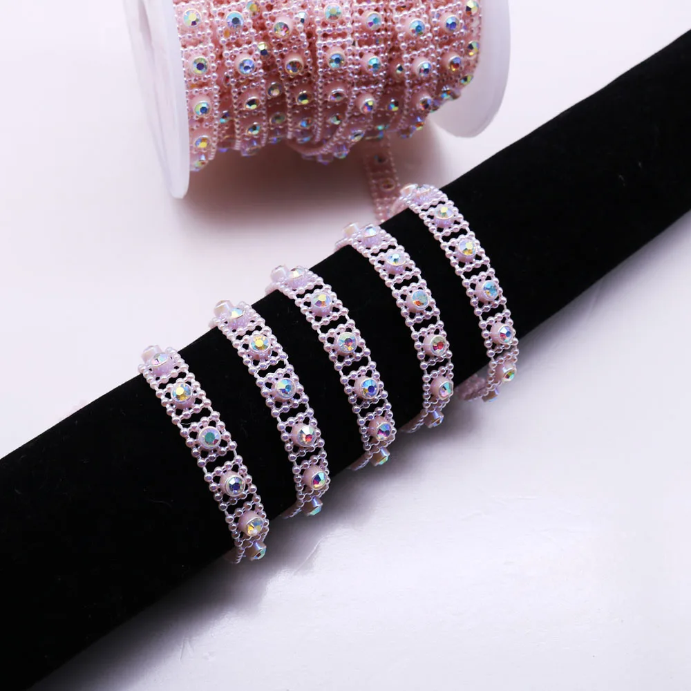 Новинка одежда шитье жемчужная цепочка инкрустированная стразы кружевные шторы