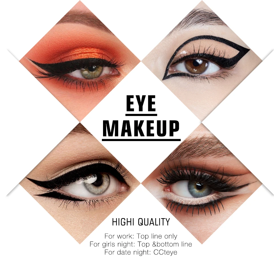 O.TWO.O Liquid Eye Liner Waterproof Ultra Fine Brush Head Long Lasting Quick Dry Natural Eyeliner Cosmetics