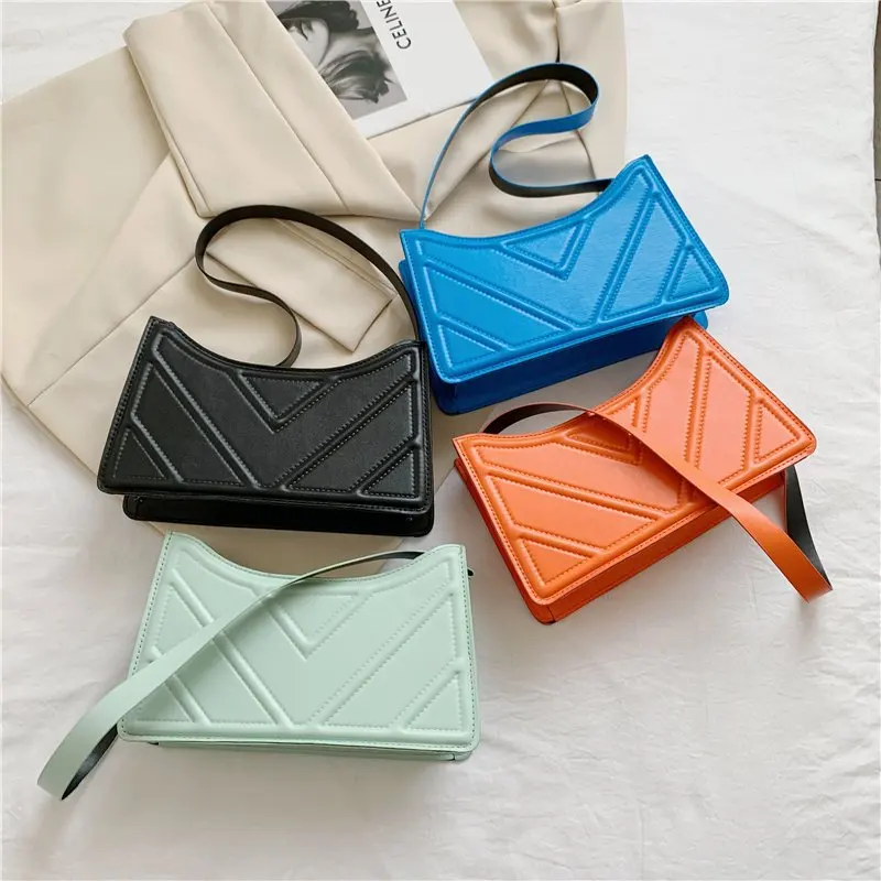 

Модная летняя сумка через плечо для отдыха Однотонная одежда тренд из PU искусственной кожи, сумки из натуральной кожи роскошные брендовые д...