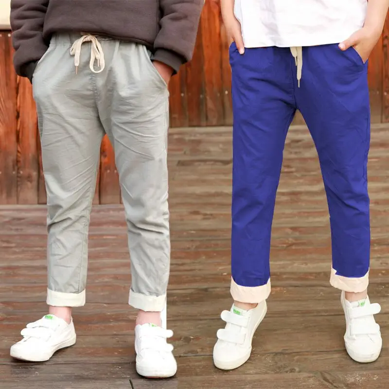 Джинсы для мальчиков и девочек на лето штаны из хлопка детские короткие