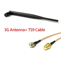3g antenna rubber 5dbi 850900180019002100 mhz sma male connector sma female connector to ts9 male connector rg316 cable