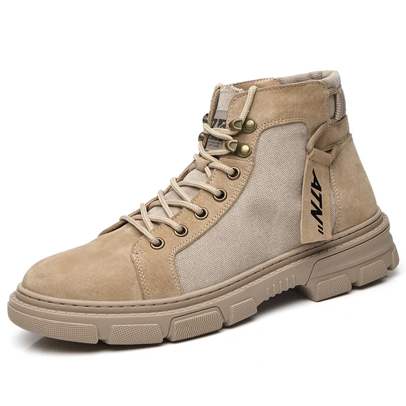 

Mens Military Boots Waterproof Tactical Desert Boots Male Anti-Slip Combat Boots Outdoor Hiking Boots WorkCasual Shoes