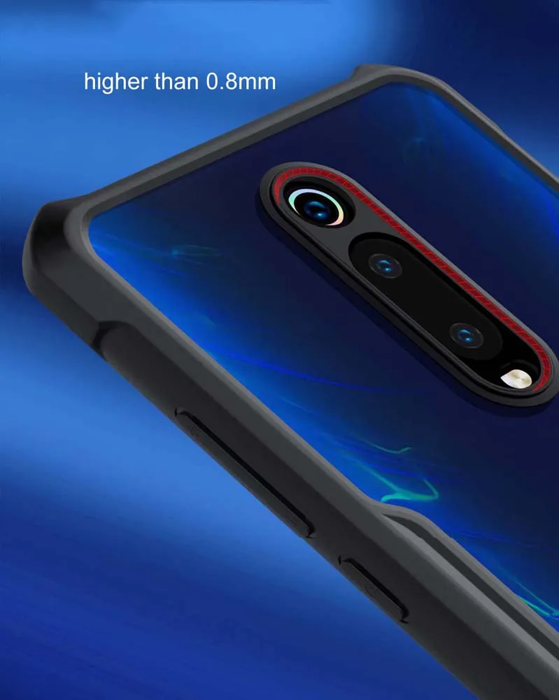 Хит Xundd Роскошный прозрачный чехол для Xiao mi Red mi K20 Pro Чехол с кольцом, противоударные подушки безопасности задняя крышка для Red mi K20 mi 9T 9T Pro Funda