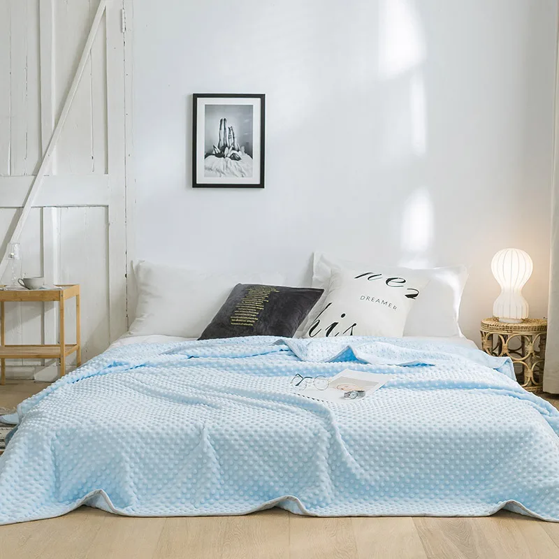 

Nordic Blankets Home Decor Plaid Sofa Blankets Throw Bed Blanket Cover Sheets Boho Style Bedding Sewing Quilt Double Blanket
