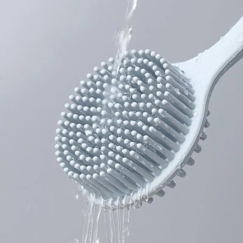 

Multifunctional Silicone Bath Brush With Long Handle Double-sided Back Scrubber Bathtub Brush Skin Massage Health Shower Tool