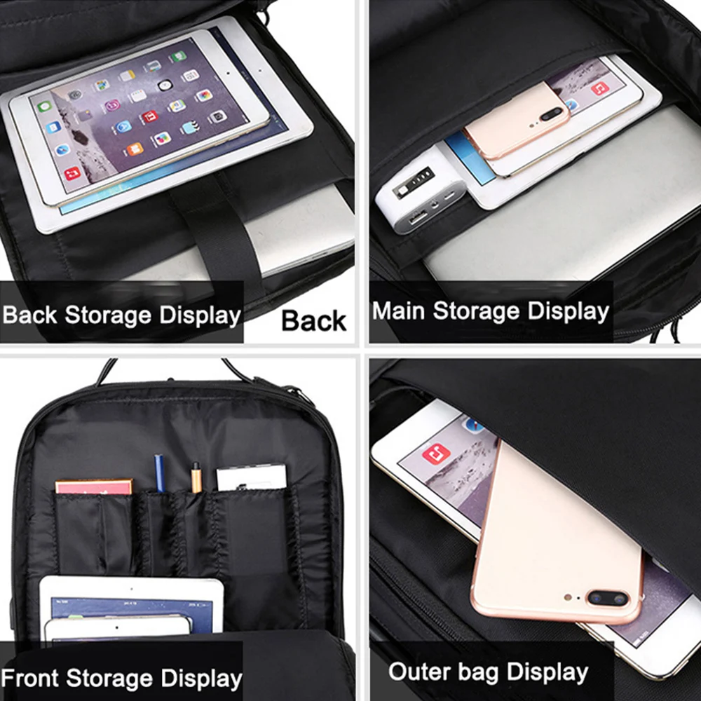 Сумка для ноутбука Macbook Air Pro, Противоугонный рюкзак для ноутбука retina 11 12 13 14 15 15,6 дюймов с usb-портом для Xiaomi Air hp