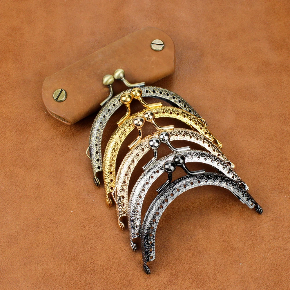 Круглая винтажная металлическая застежка для сумки кошелька монет рамка шитья