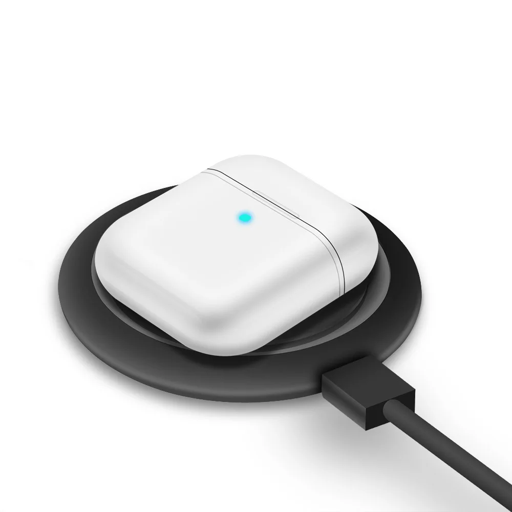 DCAE Быстрая зарядка Беспроводная зарядная станция для Apple Airpods 2 Pro Qi Bluetooth чехол для наушников док-станция для samsung Galaxy Buds