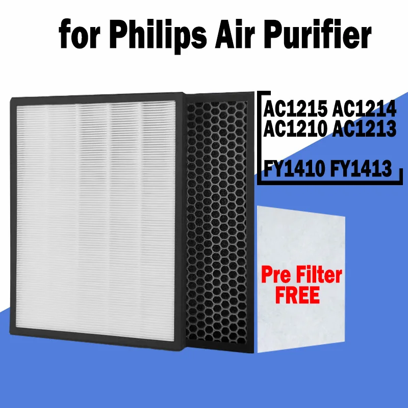 

FY1410 FY1413 Replacement True Hepa Carbon Air Filter for Philips Air Purifier AC1215 AC1212 AC1213 AC1216 1000 1000i Series