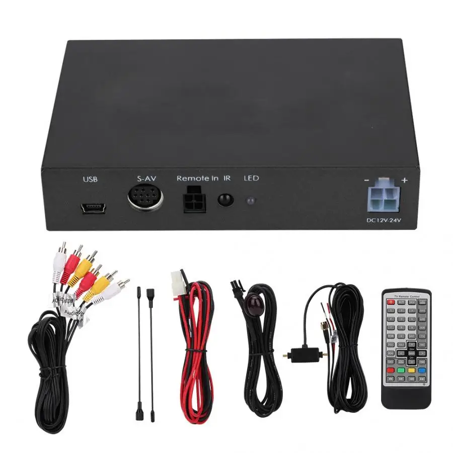 DC12V-24V ATSC-T ATSC/NTSC/ТВ приемник цифровое мобильное телевидение коробка для автомобиля для ATSC/NTSC 8VSB MPEG-2/HE_AAC аудио декодер