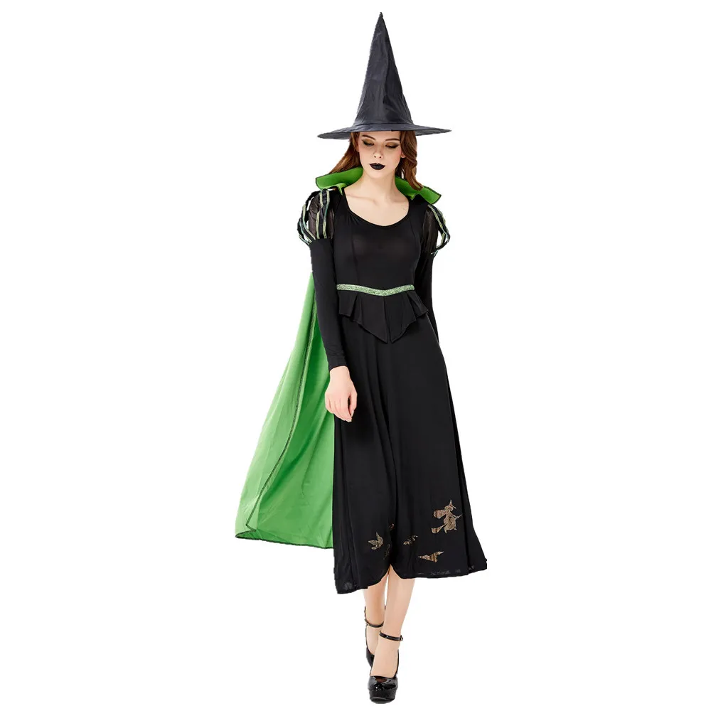 Маскарадный костюм на Хэллоуин праздник немертвых ведьм День мертвых страшный вампира косплей