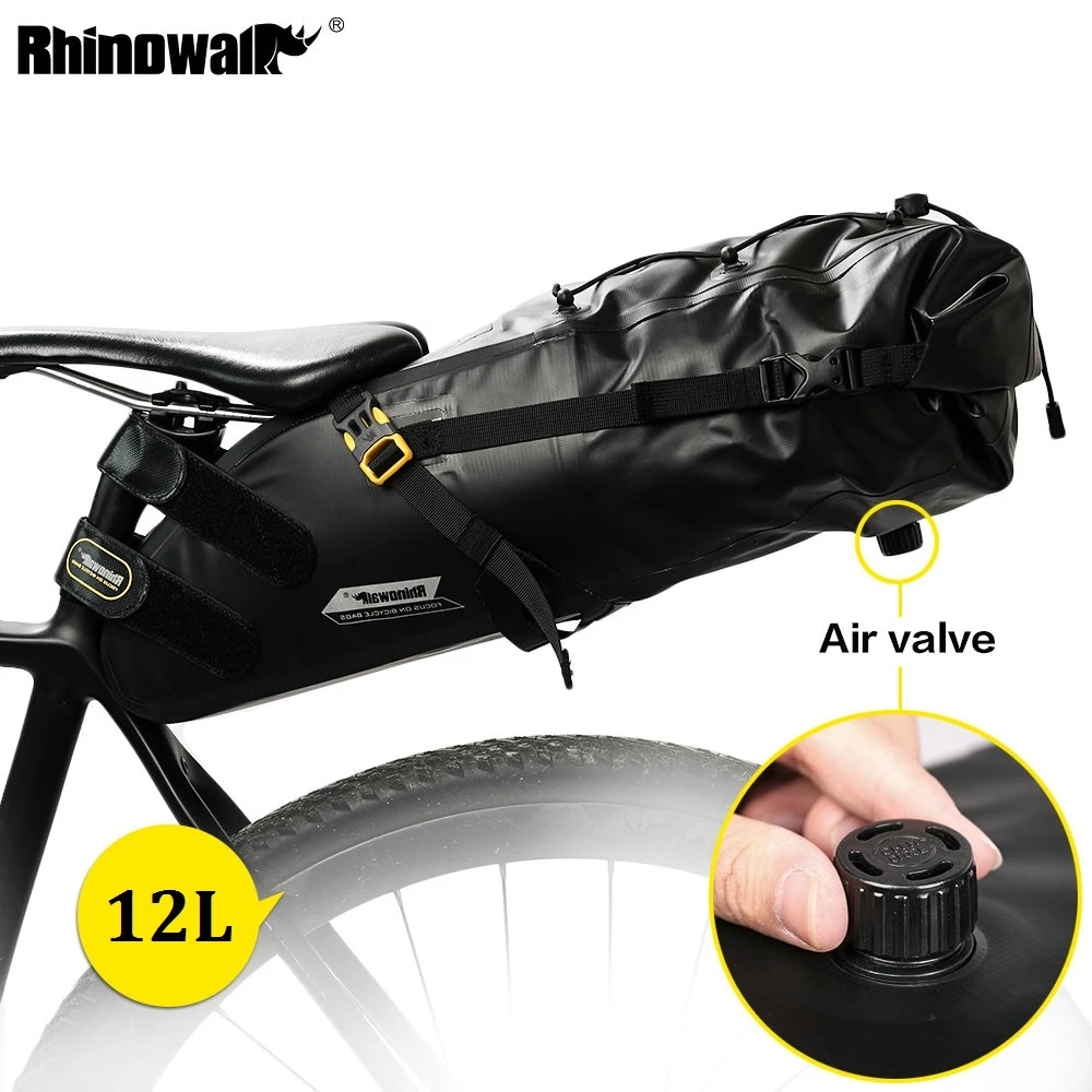 

Полностью водонепроницаемая велосипедная сумка-Седло RHINOWALK для горного велосипеда, велосипедная Задняя сумка, сумка на заднее сиденье 5 л/10 ...