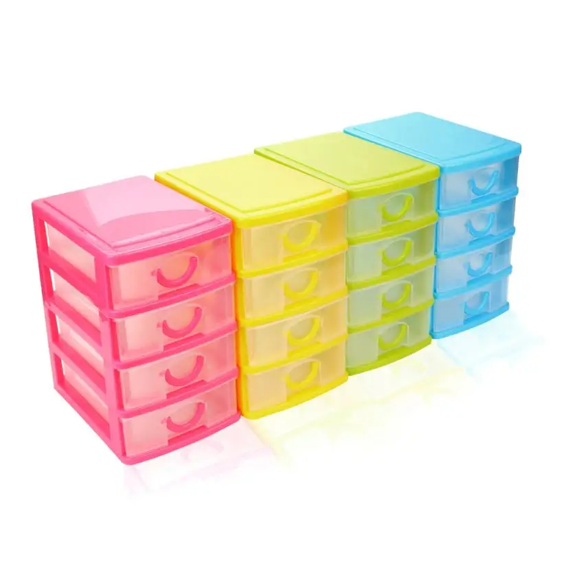 

Hot Selling Lovely Multilayer Durable Plastic Desktop Storage Box Drawer Sundries Case Small Object Debris Jewelry Storage Tool