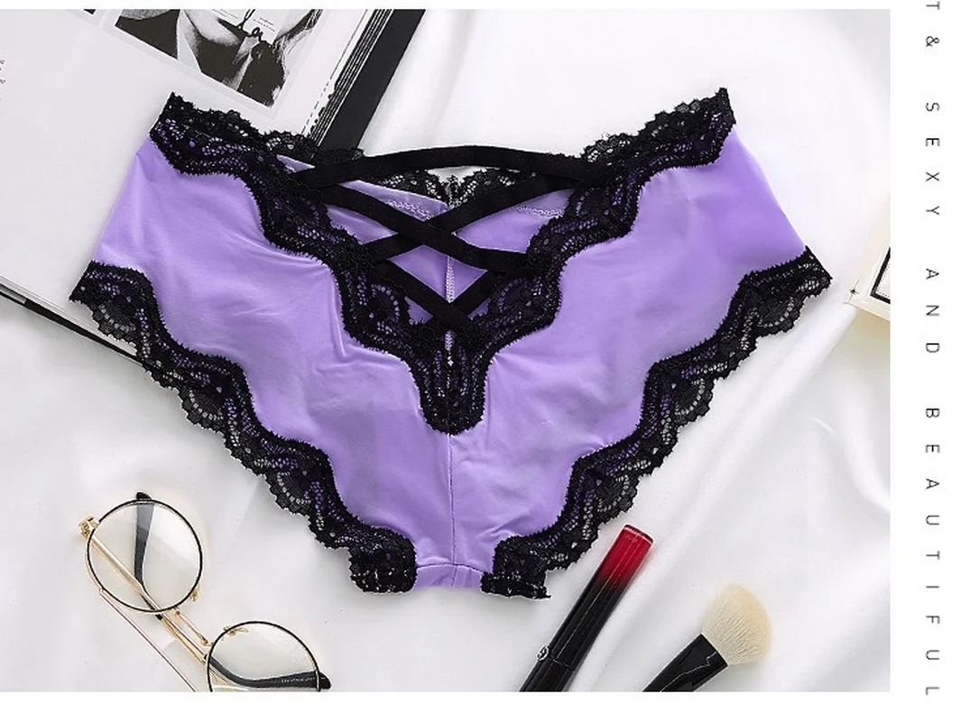 

Women's Sexy Silk Underwear Sexy Ladies Lace Hollow Underwear Ladies Underwear Cotton Underwear Underwear Thong