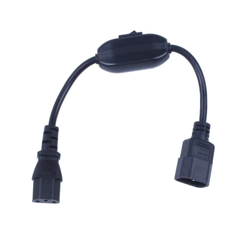 Специальный PDU UPS кабель питания IEC 320 C14 C13 с выключателем ВКЛ/ВЫКЛ 30 см черный |