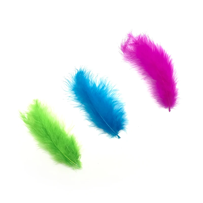 1 пакет из 100 шт. натуральных перьев радуги прозрачные аксессуары для воздушных