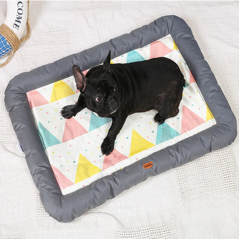 

Summer Pet Dog Cat Mattress Soft Kennel Cooling Bed Mat Oxford Cloth Mats Dog Ice Mats Pet Supplies