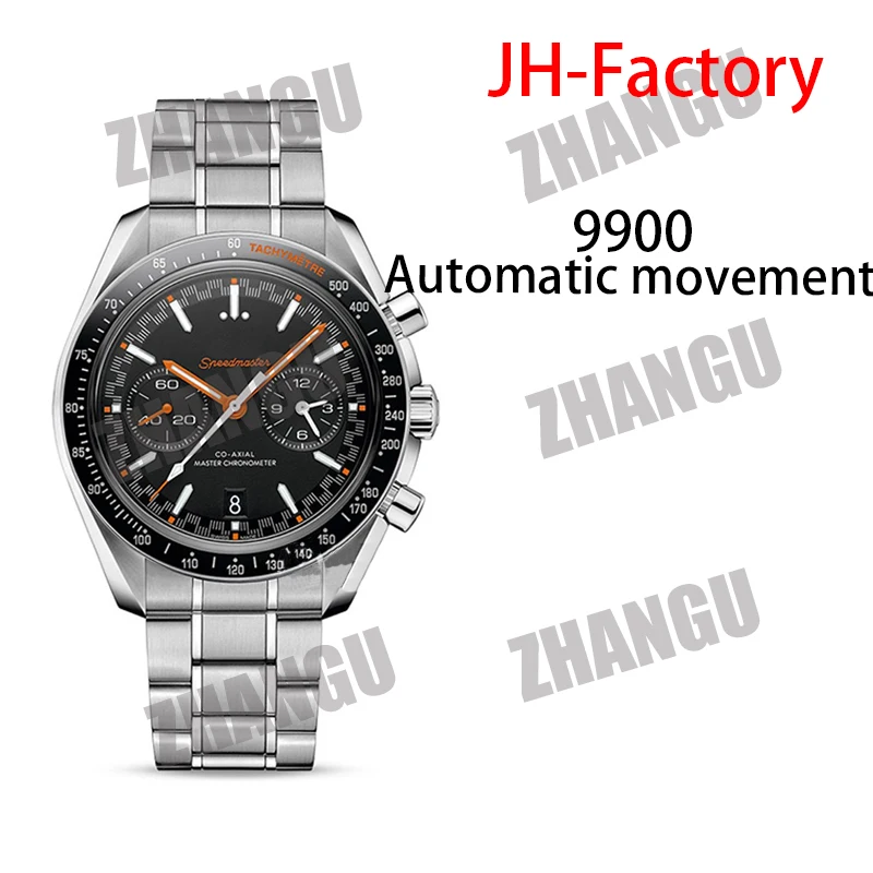 

AAA Men's Mechanical Watch 4.25mm JH 1:1 Best SS Black Dial Stainless Steel Silver Stainless Steel Strap 9900 Automatic Movement