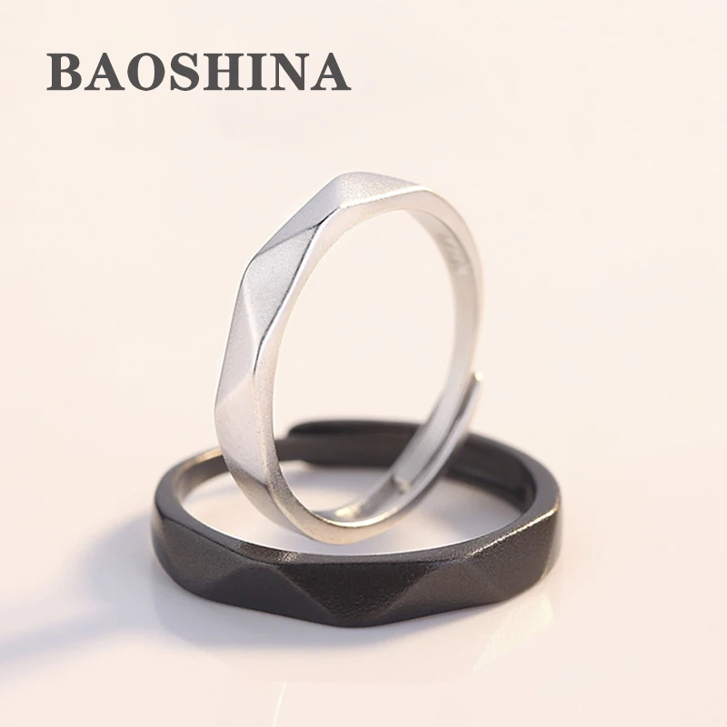 

Gu Li Fashion Simple Couple Open Ring For Women Men European And American Temperament Proposal Copper Ring Jewelry