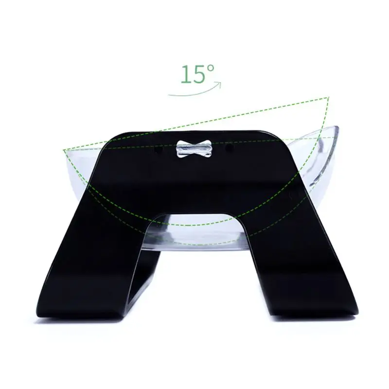 Поилка для питомцев портативная прозрачная Регулируемая миска кормления кошек с