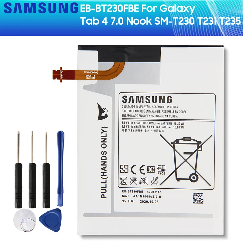 SAMSUNG оригинальный аккумулятор для планшета EB-BT230FBE EB-BT239FBU EB-BT239ABE Galaxy Tab 4 7 0 SM-T230 SM-T231