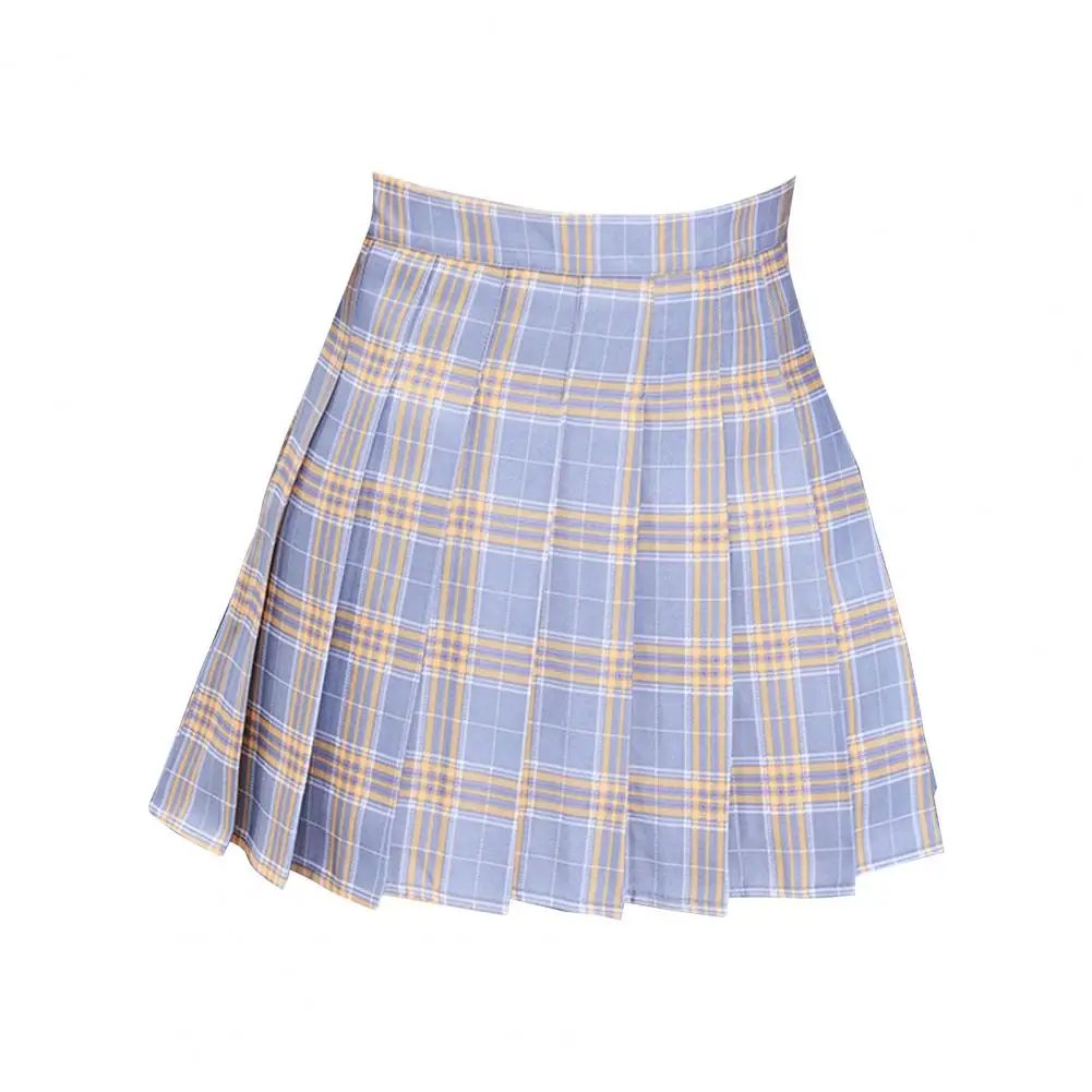 

Short Pleated Dress Zipper High Delicacy Female Lovely High Waist Cute Skirts for Party