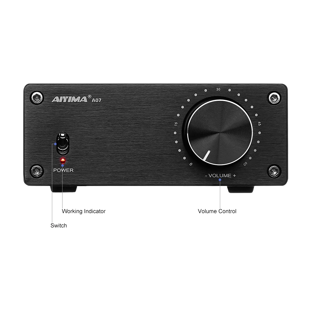 AIYIMA Mini HIFI TPA3255 Stereo 2.0 Channel 300W*2 High Power Digital Amplifier Class D Audio AMP For Home Sound Theater DIY